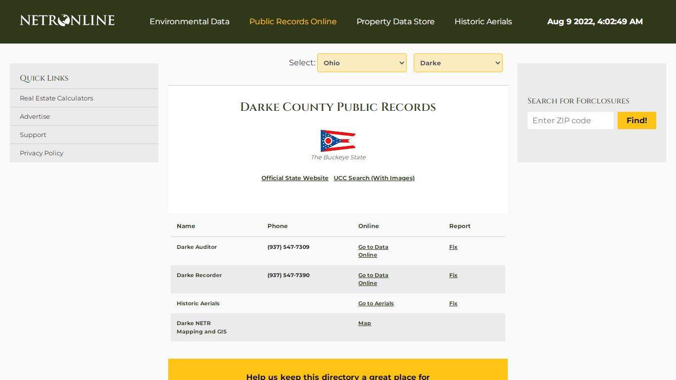 NETR Online • Darke • Darke Public Records, Search Darke ...